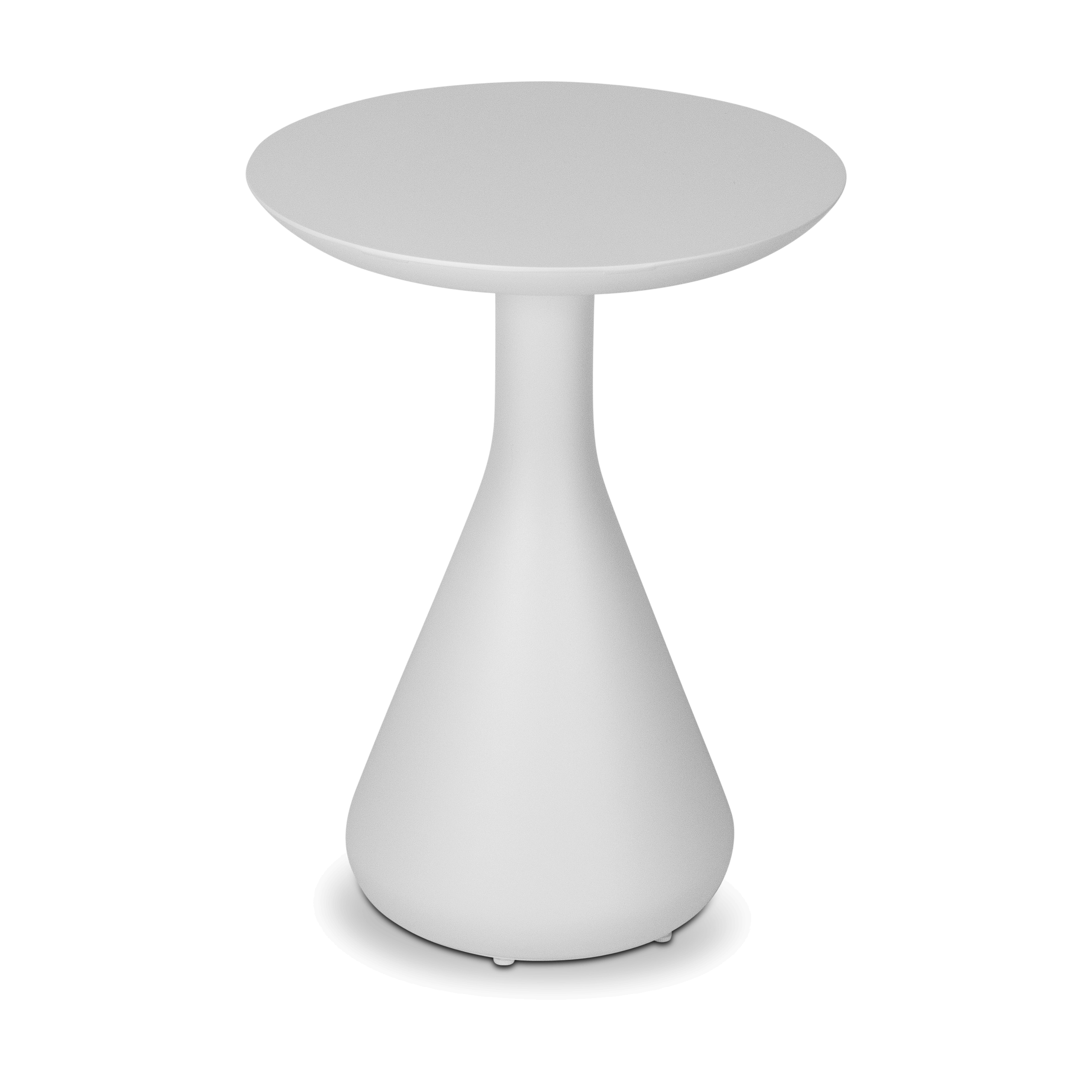 Ubud Side Table in Arctic White