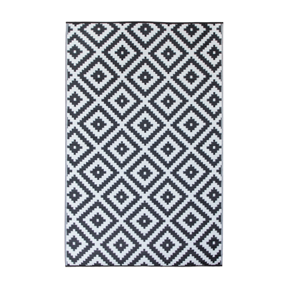 Urban Black and White Rug in PP - 180 x 270 cm