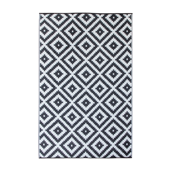 Urban Black and White Rug in PP - 180 x 270 cm