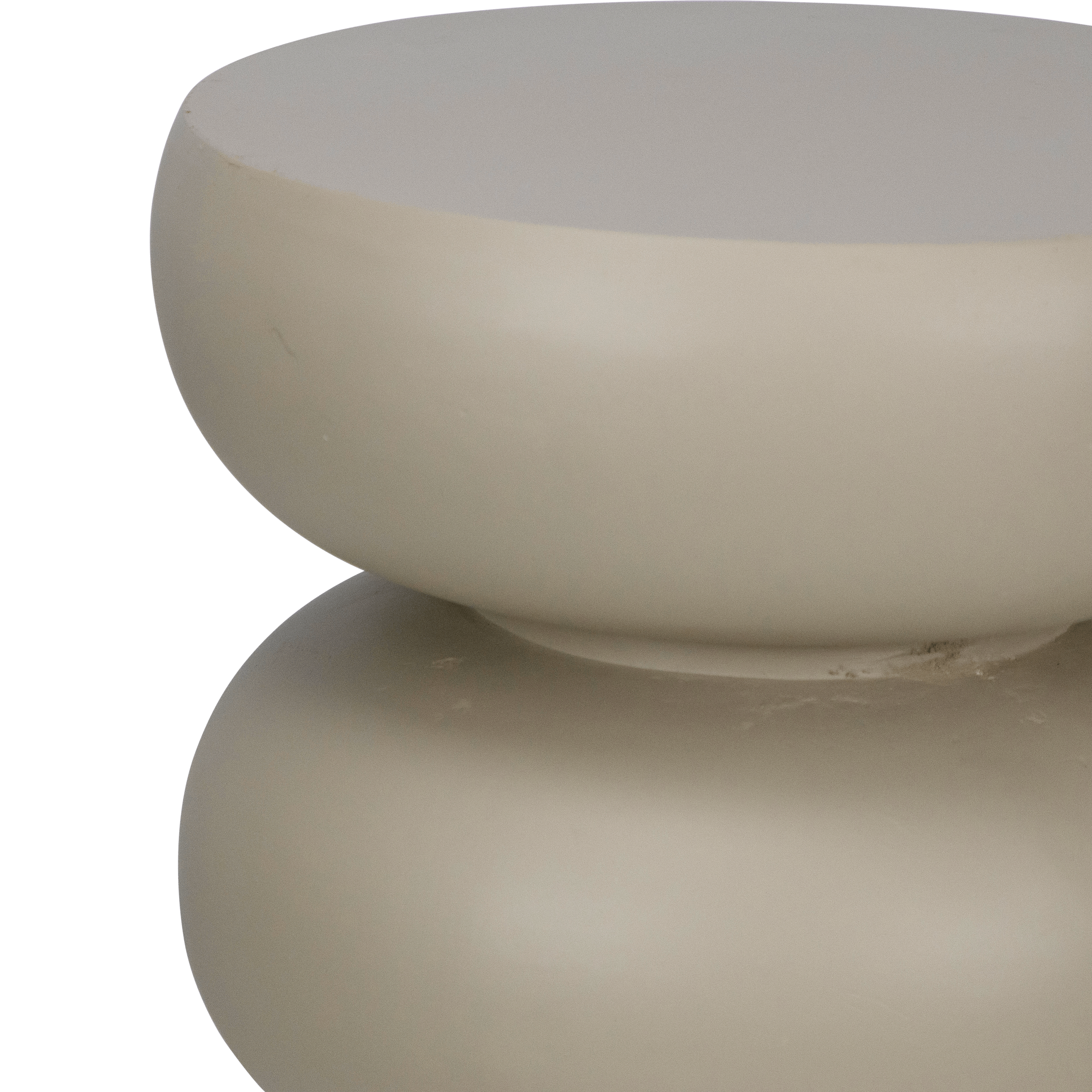 Verona Side Table in MGO Taupe Finish