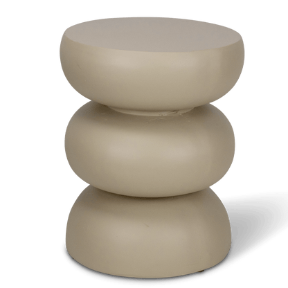 Verona Side Table in MGO Taupe Finish