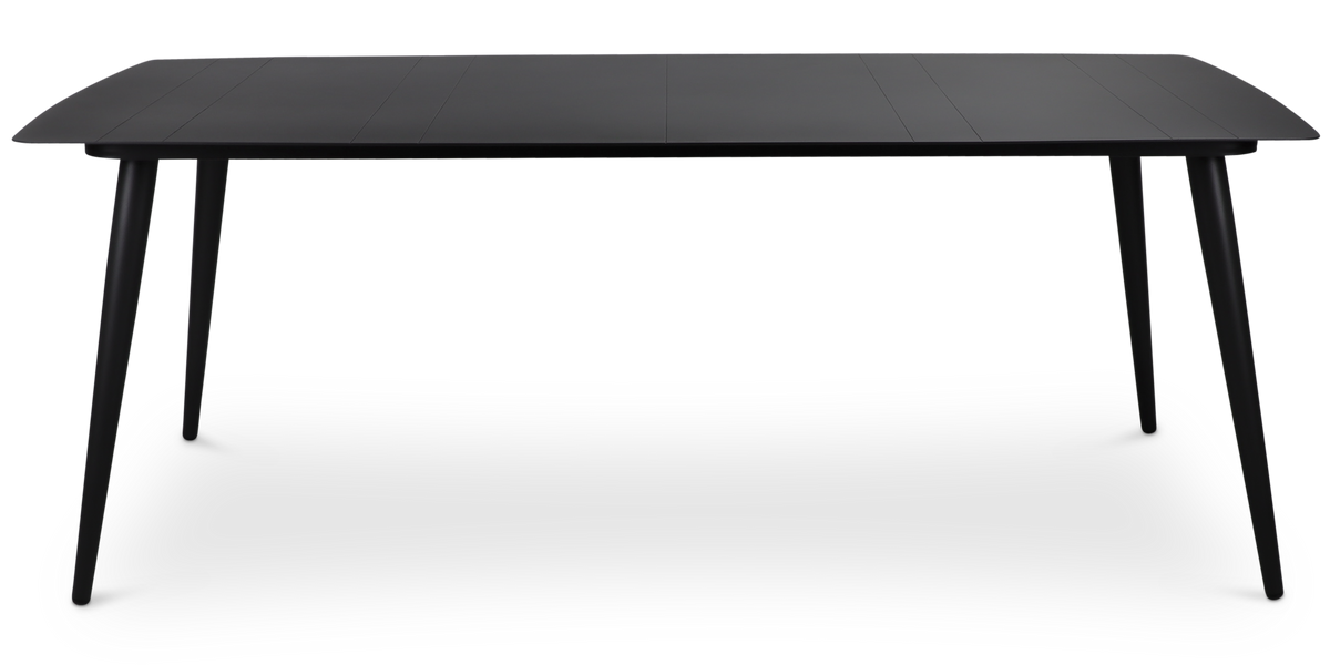 Amalfi Outdoor Rectangle Dining Table (200x100cm) in Gunmetal Aluminium