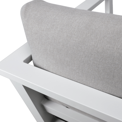 Aveiro & San Sebastian 3pc Occasional Set in Arctic White with Stone Olefin Cushions