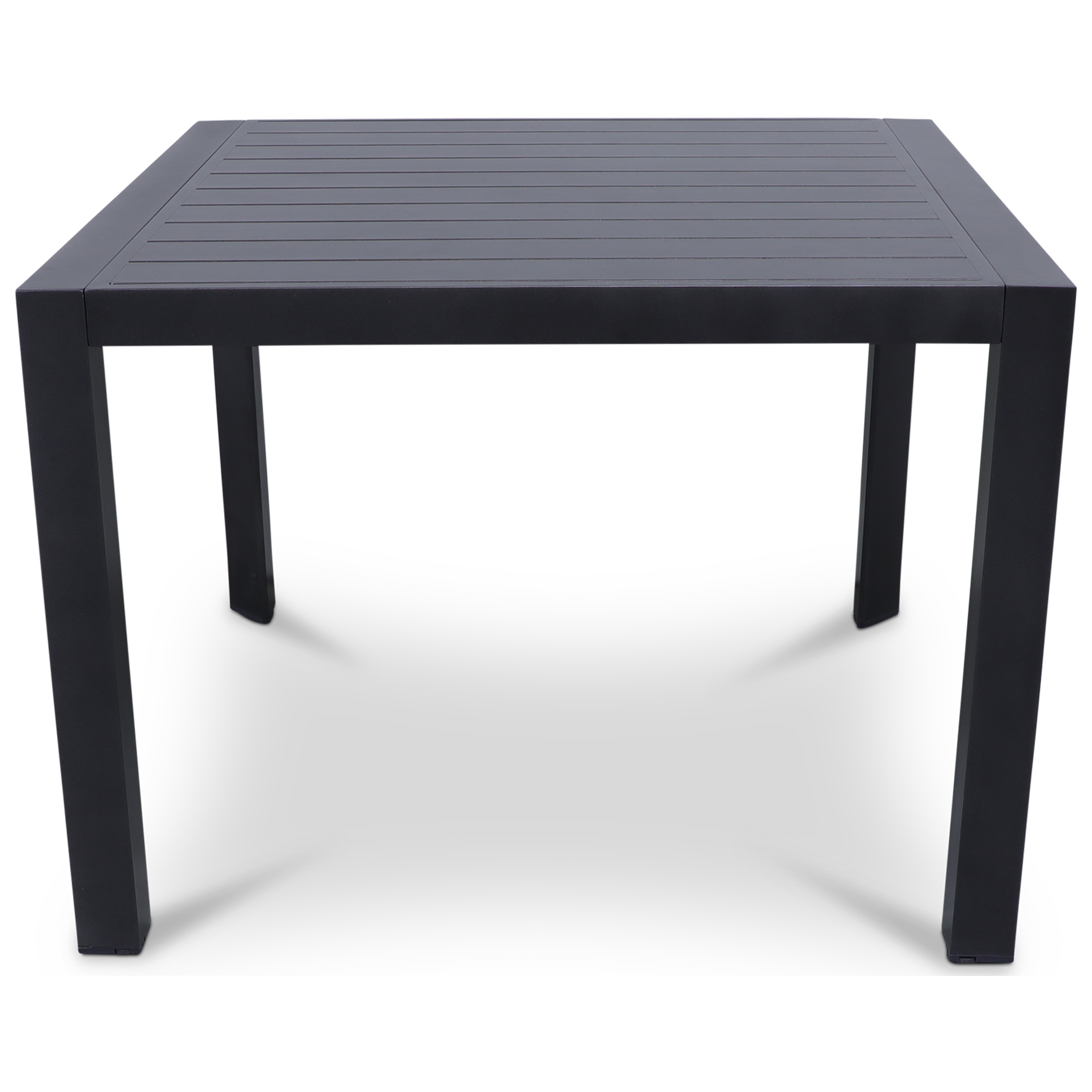 Bahamas Square Dining Table (104x104cm) in Gunmetal Aluminium