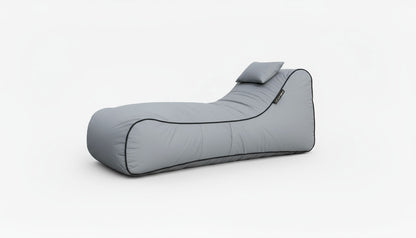 Bondi Indoor/Outdoor Bean Bag in Tweed Navy