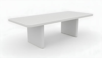END OF LINE - FLOOR DISPLAYS ONLY - Escape Dining Table in White Aluminium