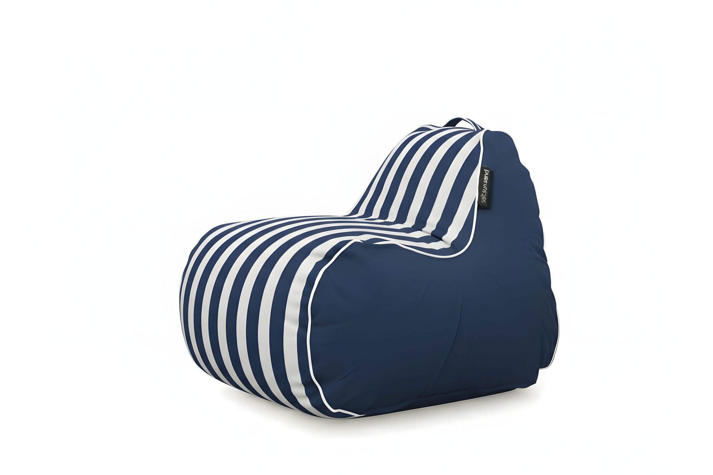 Byron Bay Indoor/Outdoor Bean Bag in Navy Stripe