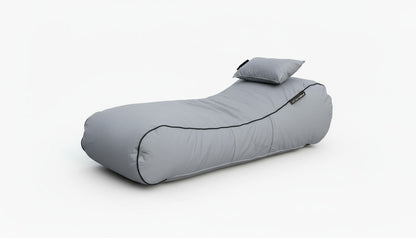 Noosa Indoor/Outdoor Bean Bag in Tweed Navy