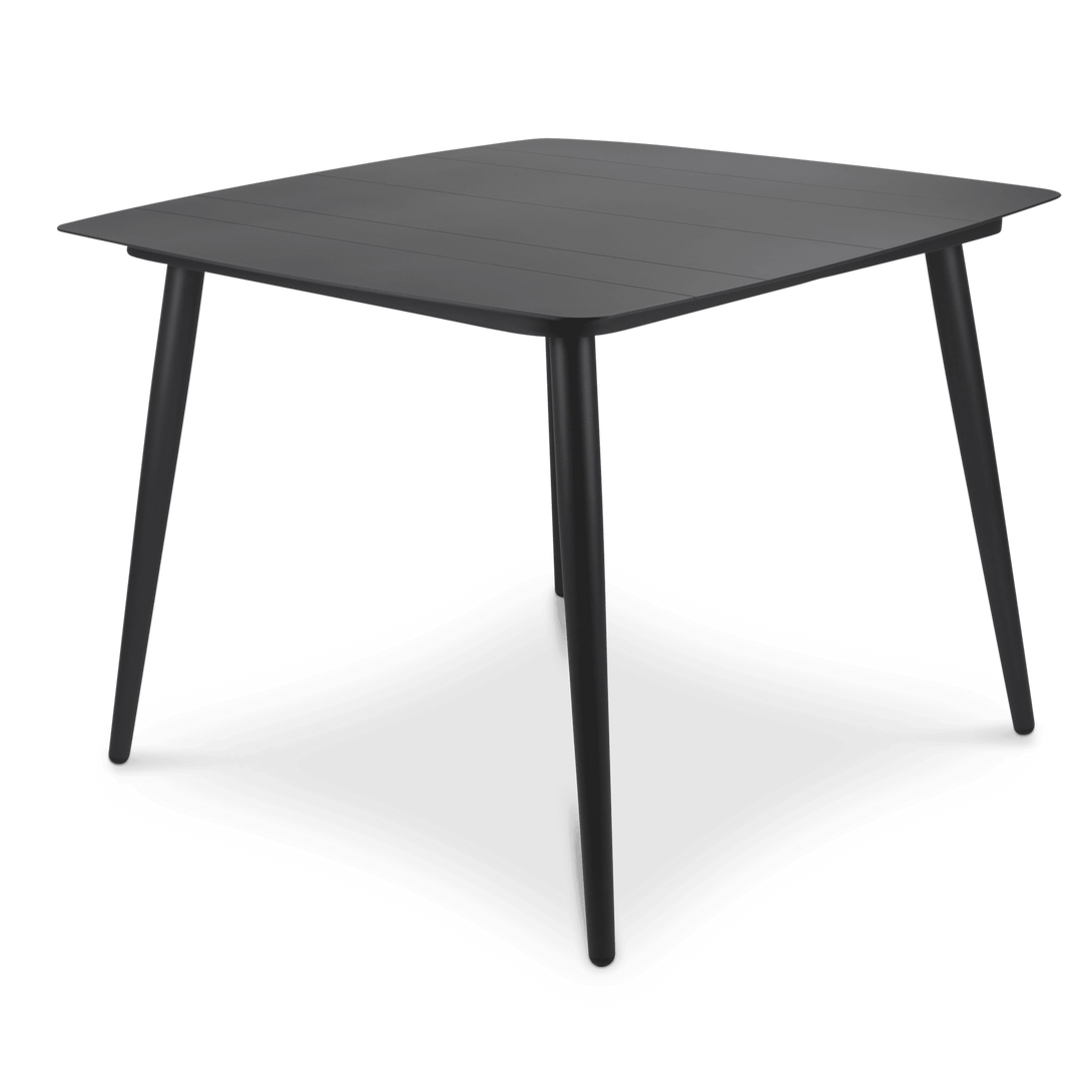 Amalfi Square Dining Table (100x100cm) in Gunmetal Aluminium - The Furniture Shack