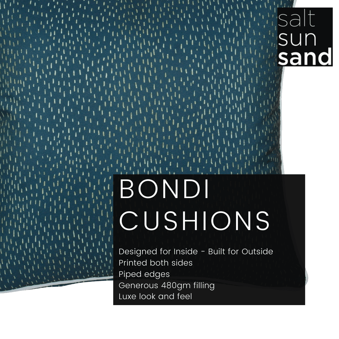 Bondi Tidewater Green - 45 x 45 cm Piped Cushion - The Furniture Shack