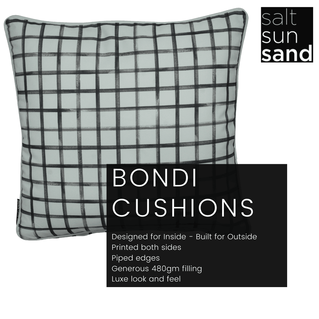 Bondi Sudoku - 45 x 45 cm Piped Cushion - The Furniture Shack