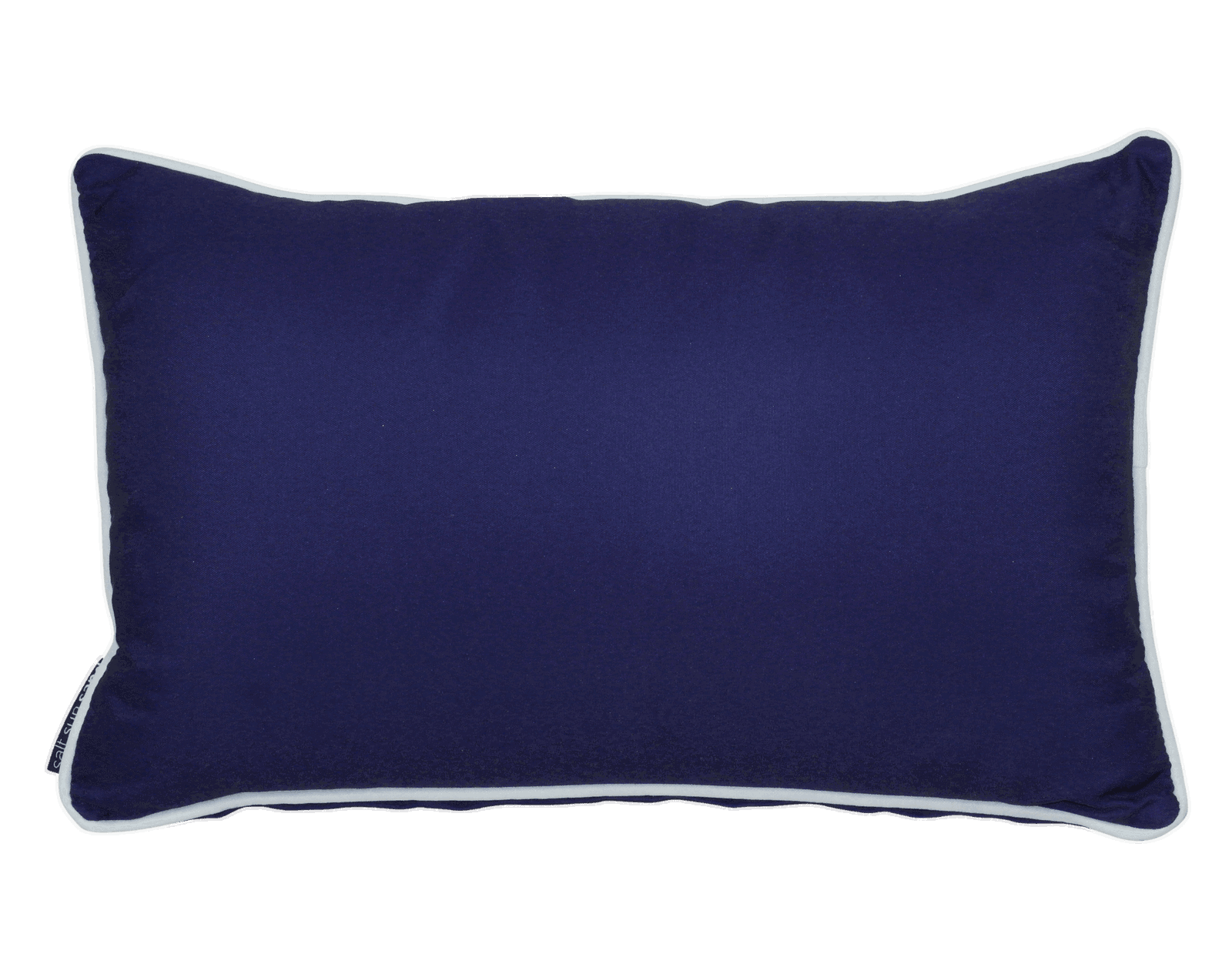 Bondi Solid - 30 x 48 cm piped cushion - Navy - The Furniture Shack