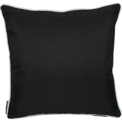 Bondi Solid - 45 x 45 cm piped cushion - Black - The Furniture Shack
