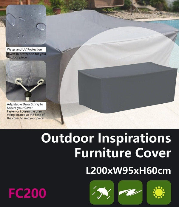 Outdoor Inspirations Furniture Cover L200*W95*H60cm - The Furniture Shack