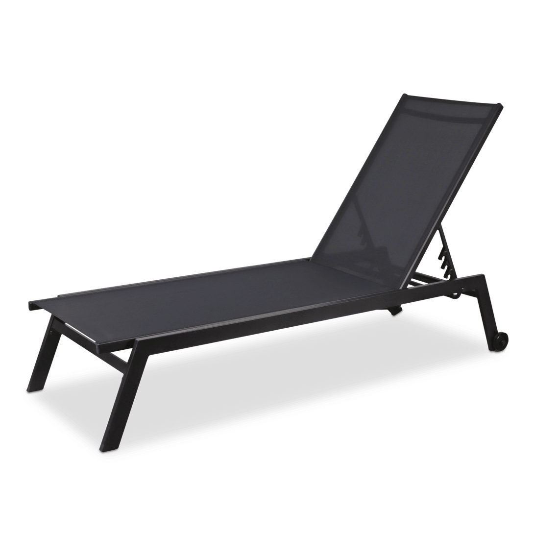 Morocco Sunlounger in Gunmetal - The Furniture Shack