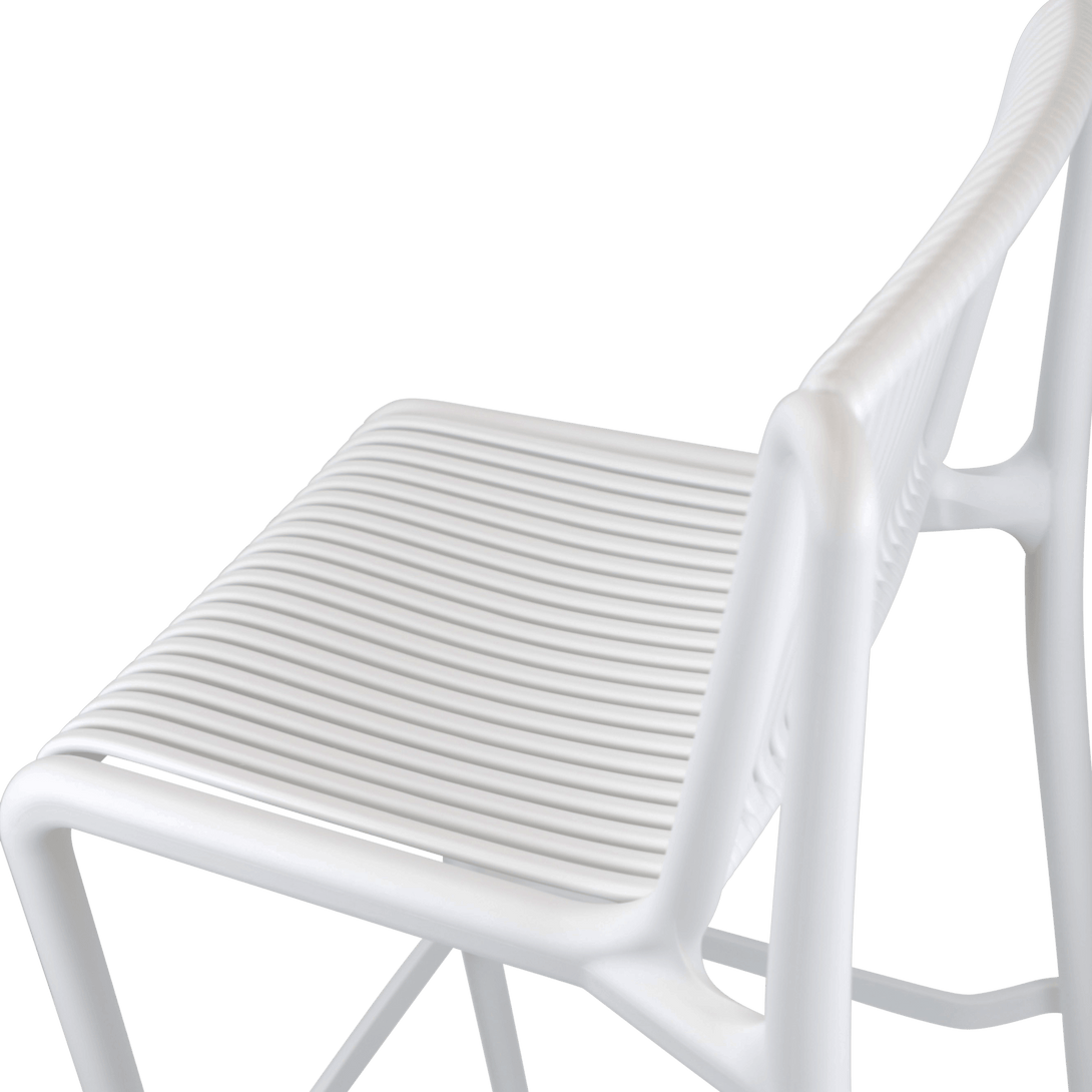 White store plastic stool