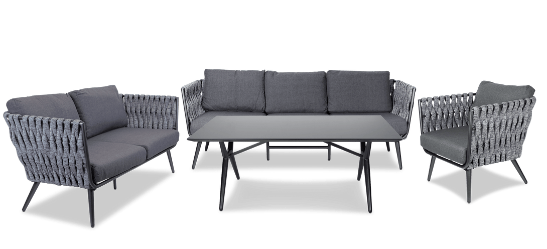 Montego Outdoor Lounge in Rope - The Furniture Shack