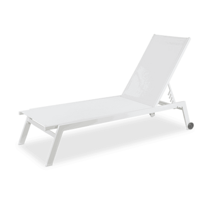 Morocco Outdoor Sunlounger in Arctic White - The Furniture Shack