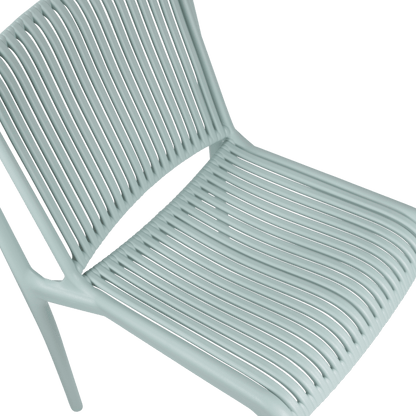 Paros UV Polypropylene Premium Dining Chair in Mint - The Furniture Shack