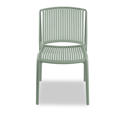 Paros UV Polypropylene Premium Dining Chair in Sage - The Furniture Shack