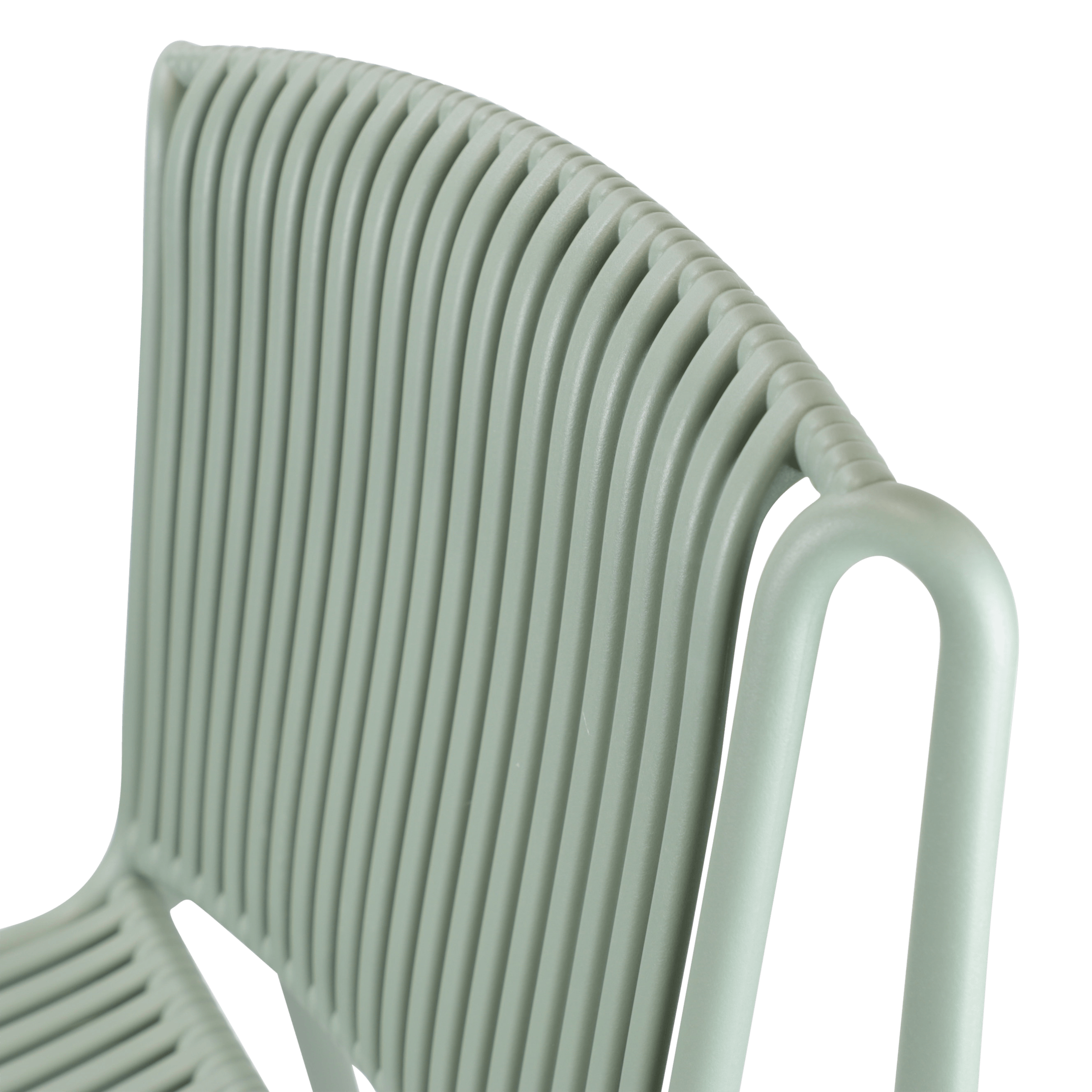 Paros UV Polypropylene Premium Dining Chair in Sage - The Furniture Shack