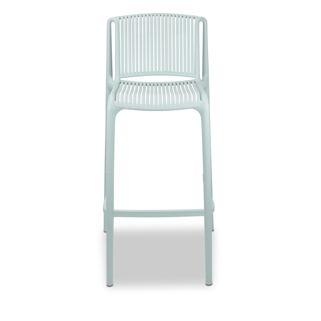 Paros UV Polypropylene Premium Bar Stool in Mint - The Furniture Shack