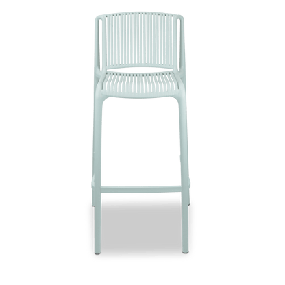 Paros UV Polypropylene Premium Bar Stool in Mint - The Furniture Shack