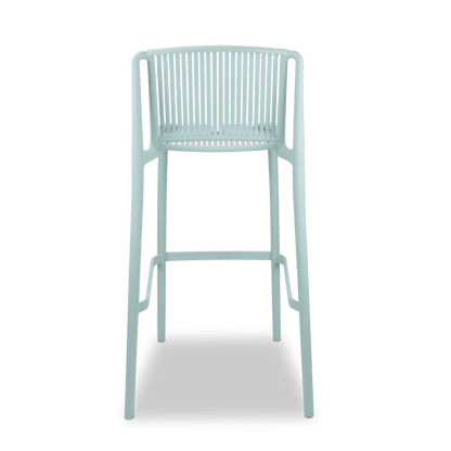 Paros UV Polypropylene Premium Bar Stool in Mint - The Furniture Shack