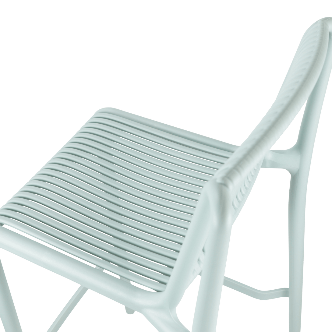 Paros UV Polypropylene Premium Bar Stool in Mint - The Furniture Shack