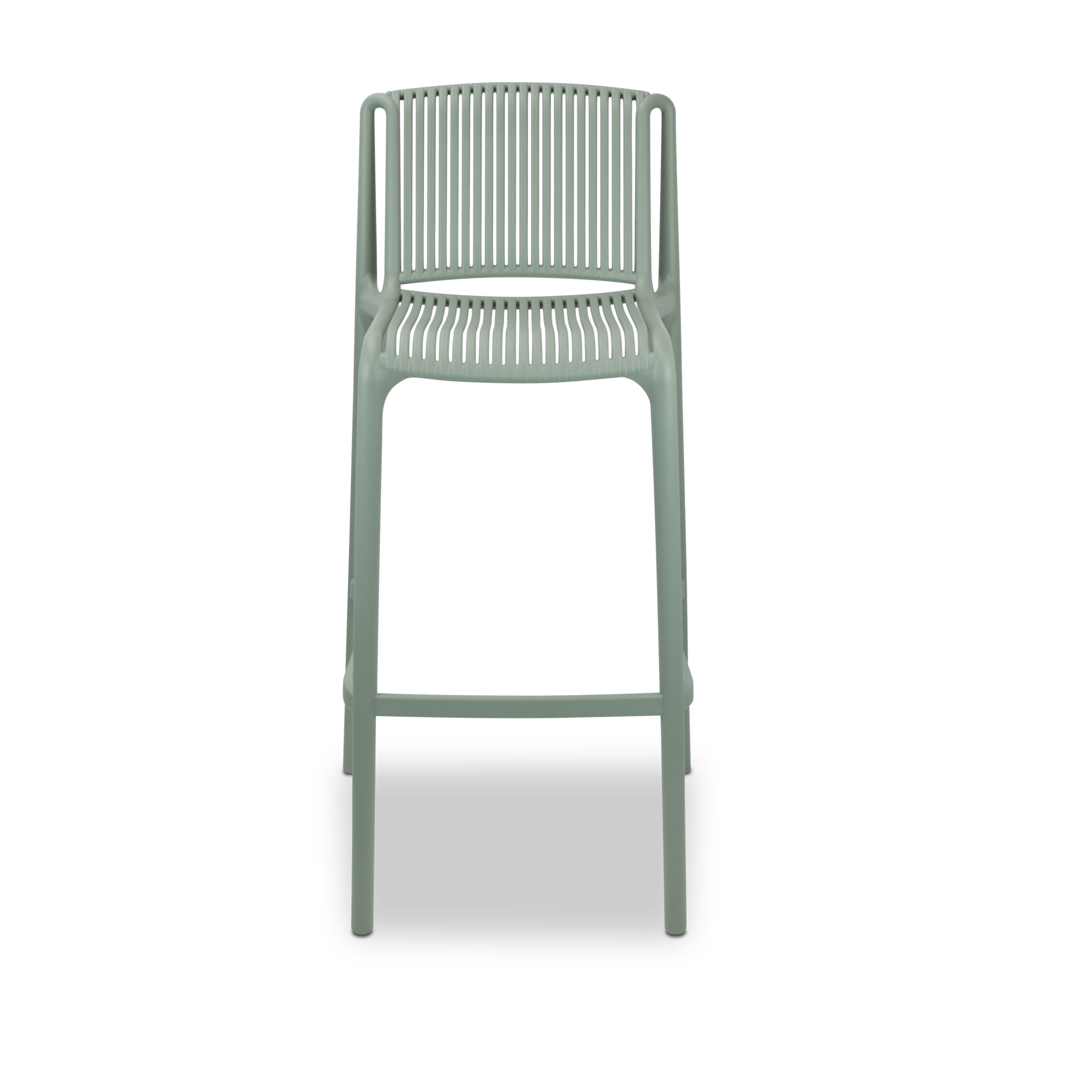 Paros UV Polypropylene Premium Bar Stool in Sage - The Furniture Shack