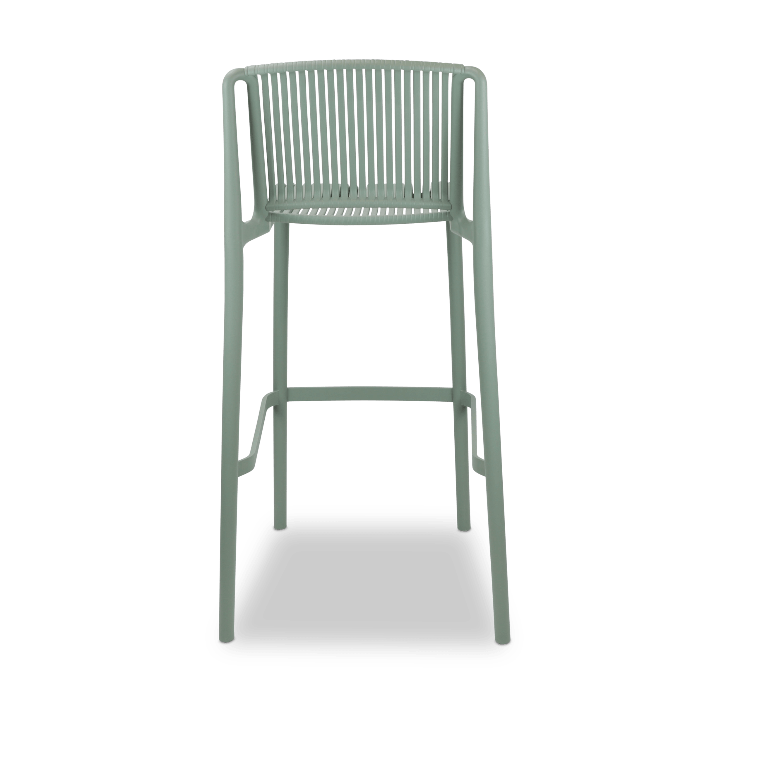 Paros UV Polypropylene Premium Bar Stool in Sage - The Furniture Shack