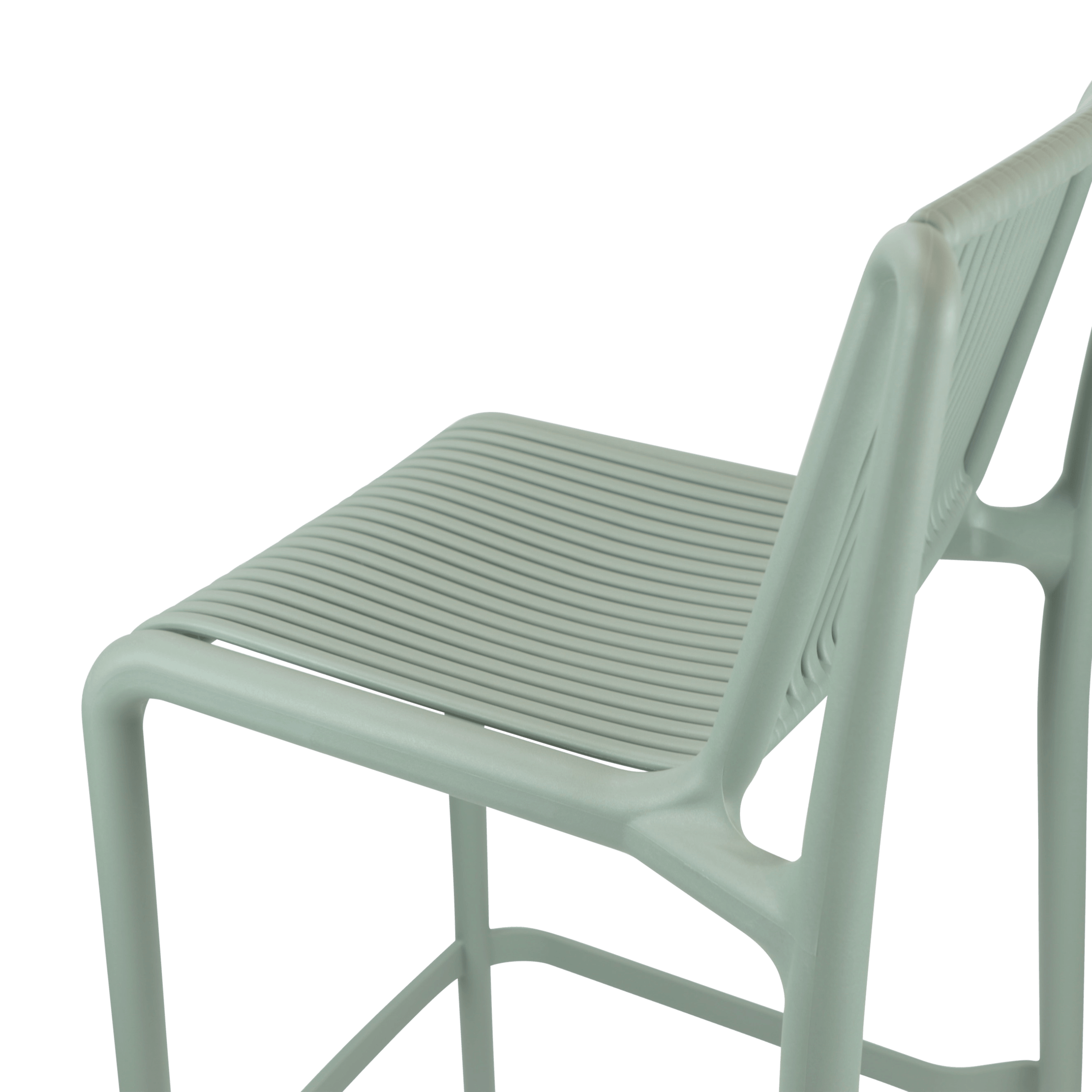 Paros UV Polypropylene Premium Bar Stool in Sage - The Furniture Shack