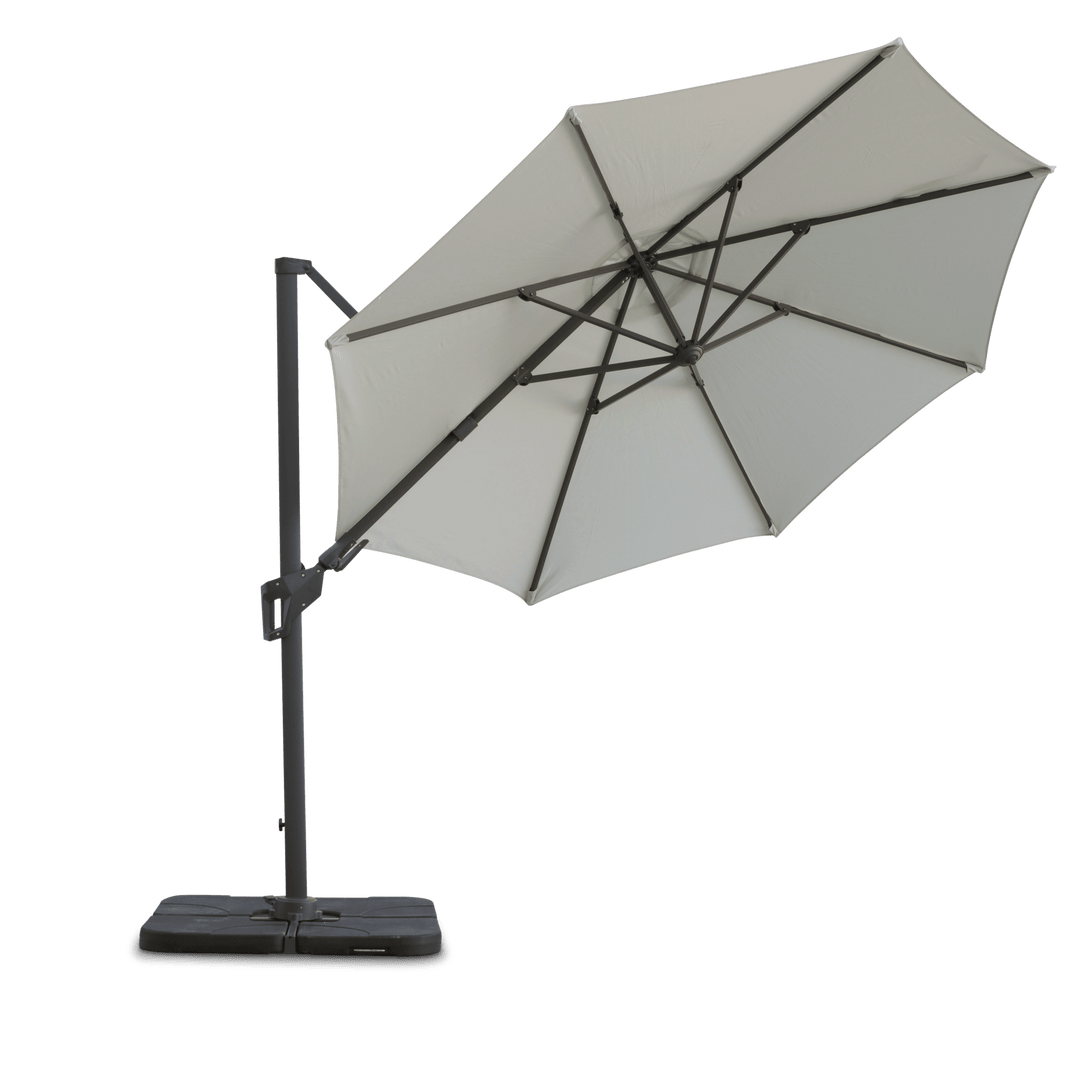 Resort 3m Octagonal Premium Outdoor Umbrella in Linen Olefin Fabric and Aluminium Frame - The Furniture Shack