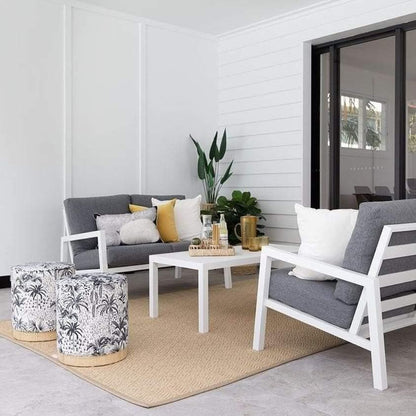 San Sebastian Outdoor Coffee Table in Arctic White - The Furniture Shack