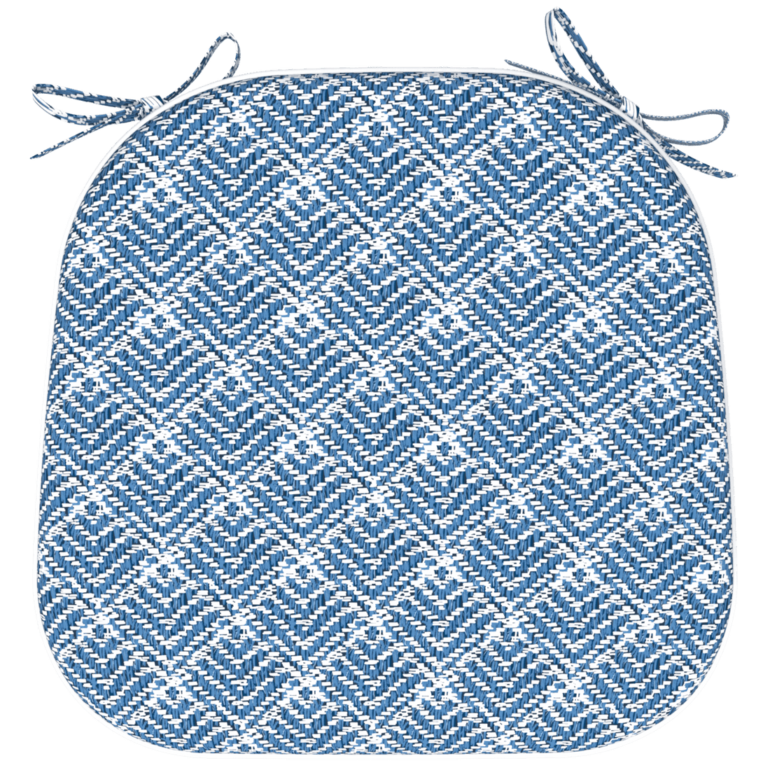 Tahiti Shimmer Rounded Chair Pad - 40x42x5cm - The Furniture Shack