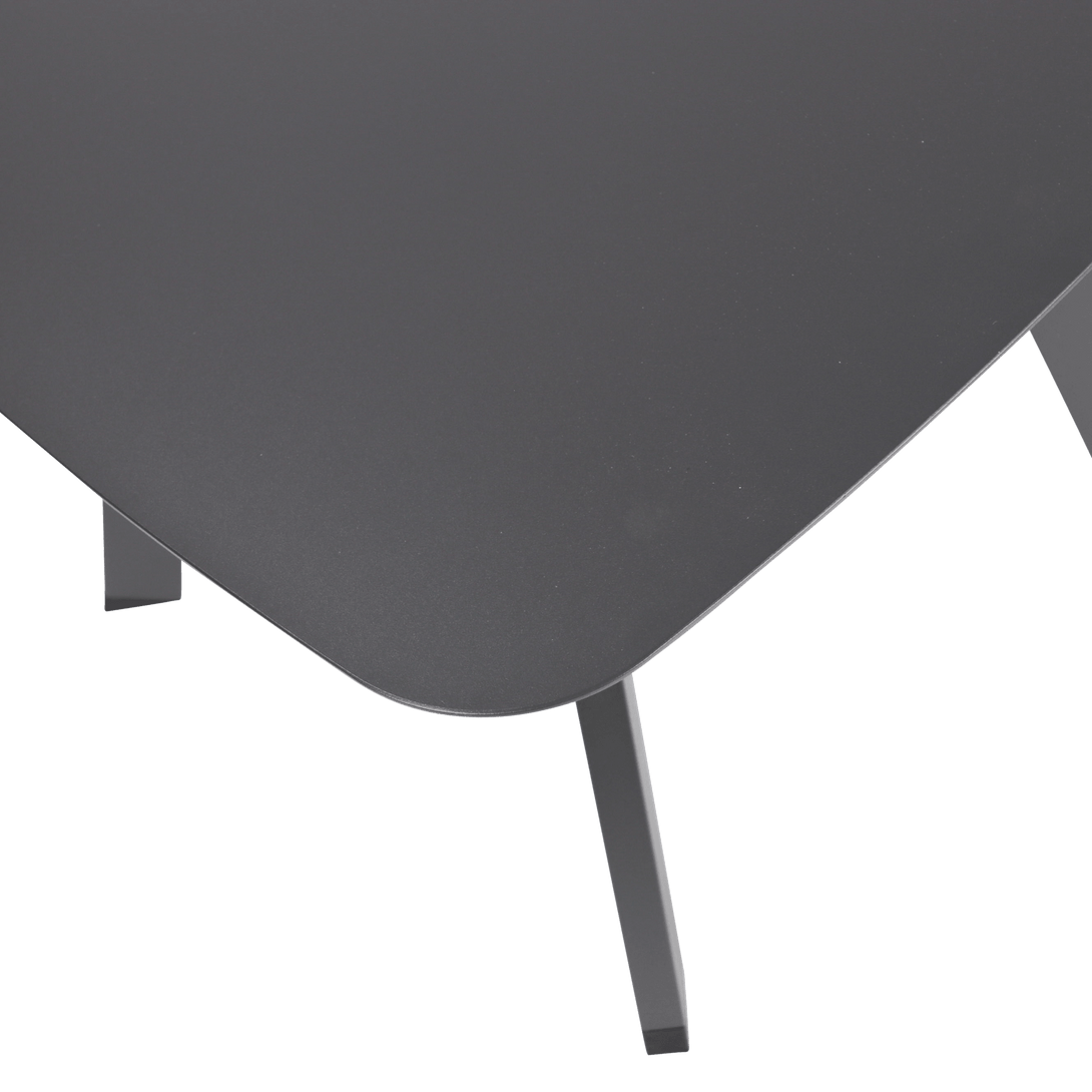 Sorrento Side Table in Gunmetal Aluminium - The Furniture Shack