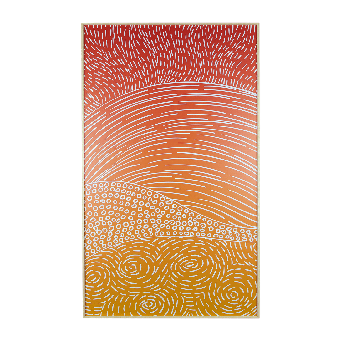 Sunscape - 60 x 100cm Outdoor UV Wall Art with Beech Aluminium Frame - The Furniture Shack
