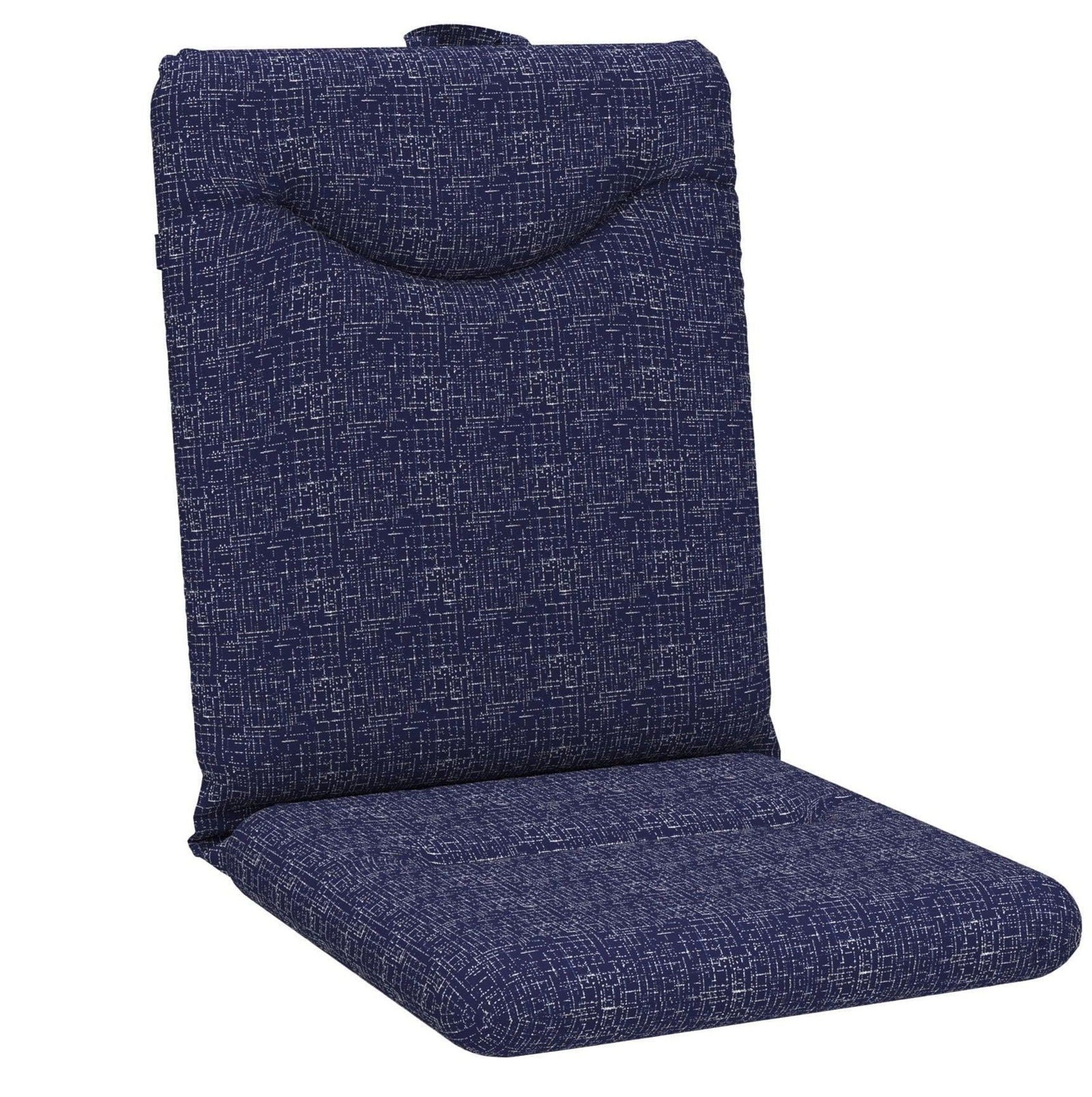 Tahiti Navy Wash High Back Chair Cushion - 108x50x8cm - The Furniture Shack