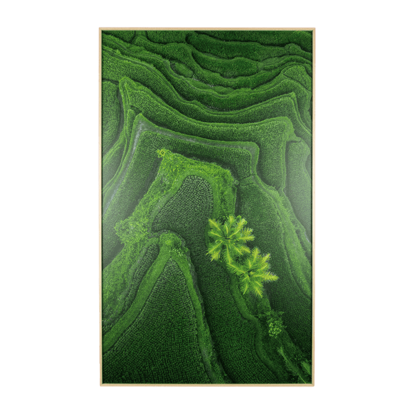 Ubud Dreaming 1 - 60 x 100cm Outdoor UV Wall Art with Beech Aluminium Frame - The Furniture Shack