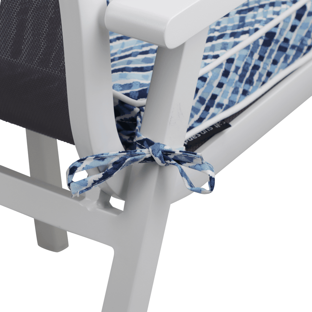 Tahiti Acapulco Blue Square Chair Pad - 43x43x4cm - The Furniture Shack