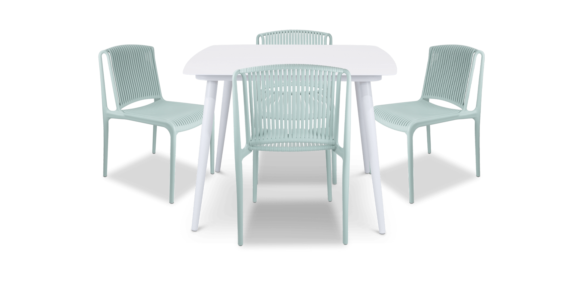 Amalfi Square Piece Setting in Arctic White with UV Plastic