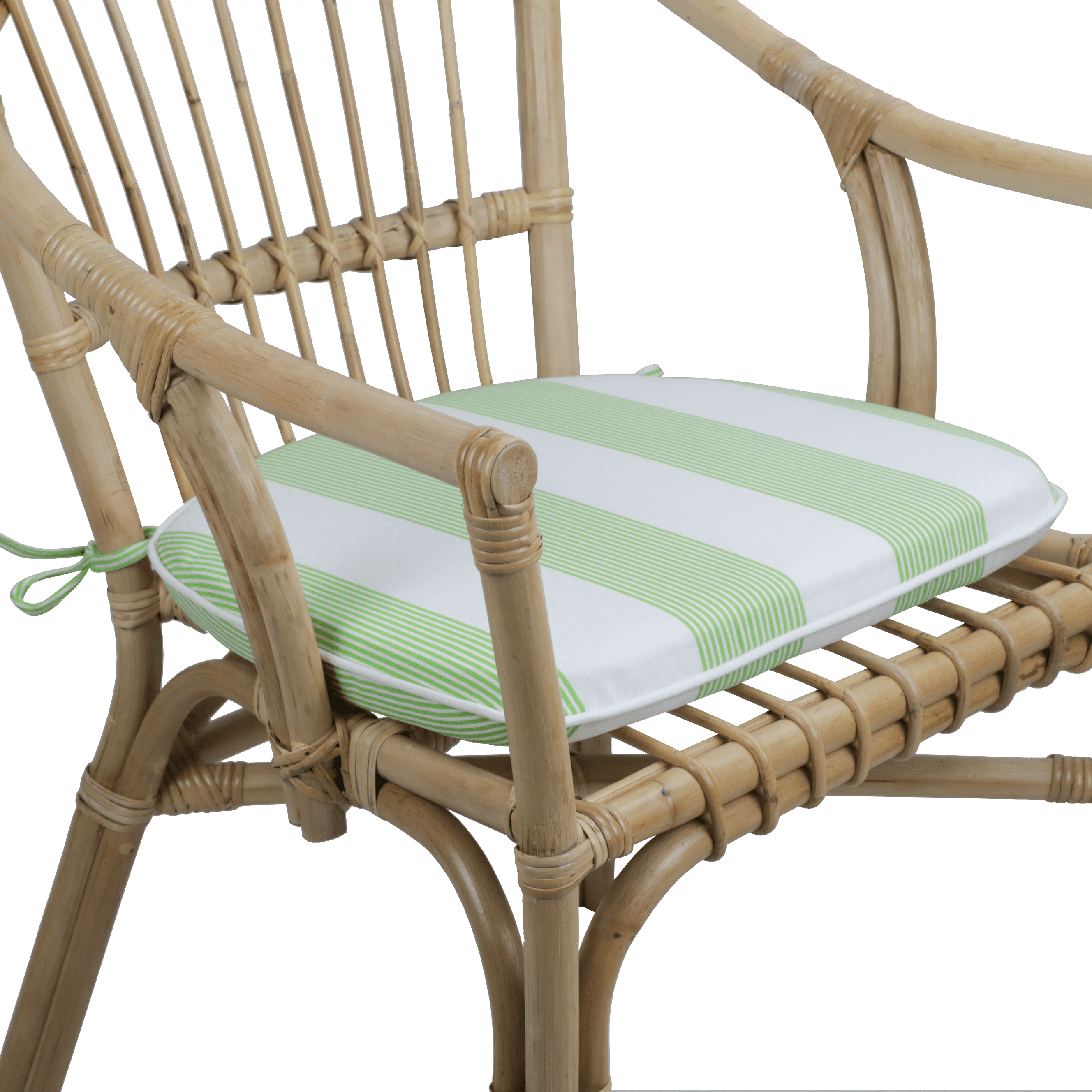 Tahiti Lime Sundae Rounded Chair Pad - 40x42x5cm - The Furniture Shack