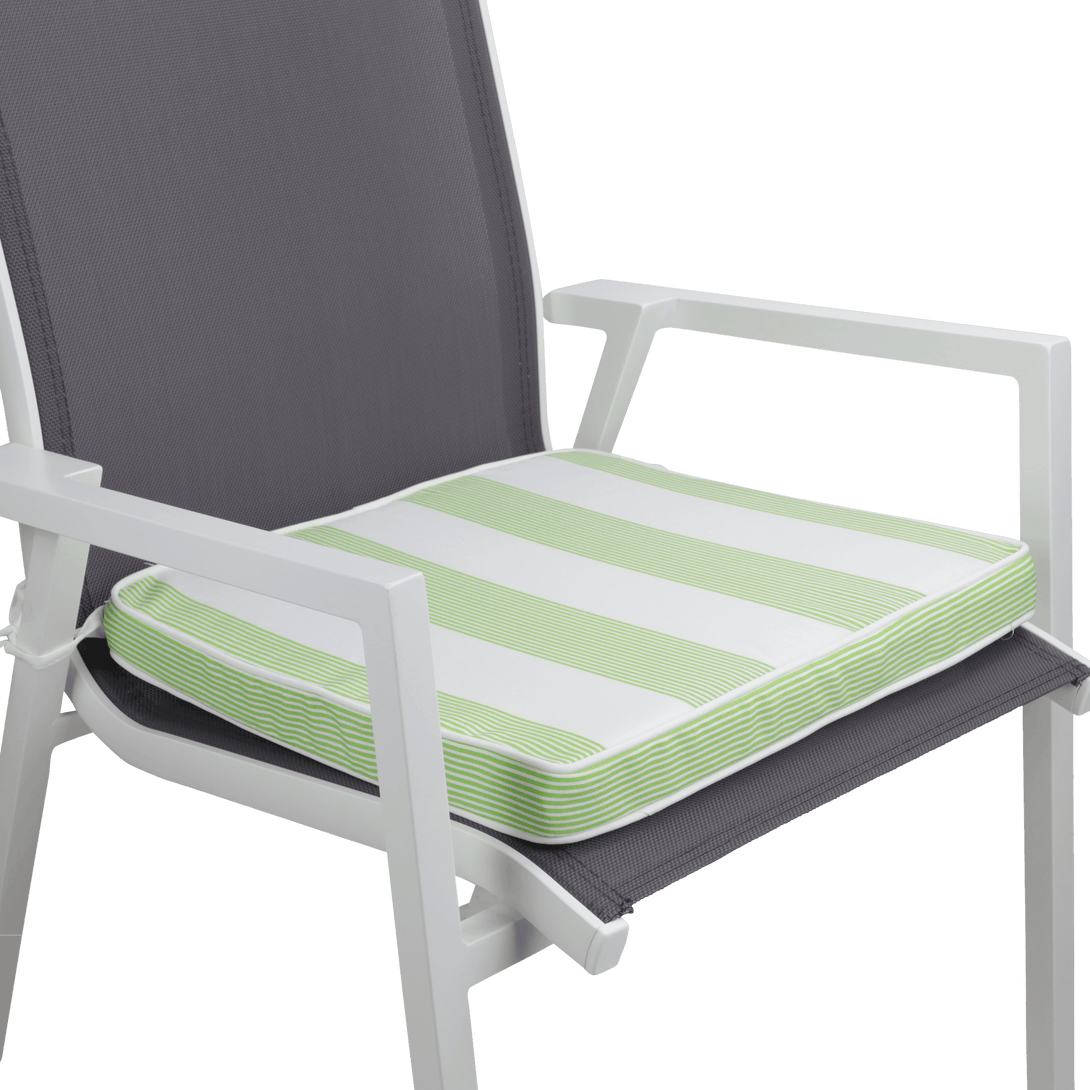 Tahiti Lime Sundae Square Chair Pad - 43x43x4cm - The Furniture Shack