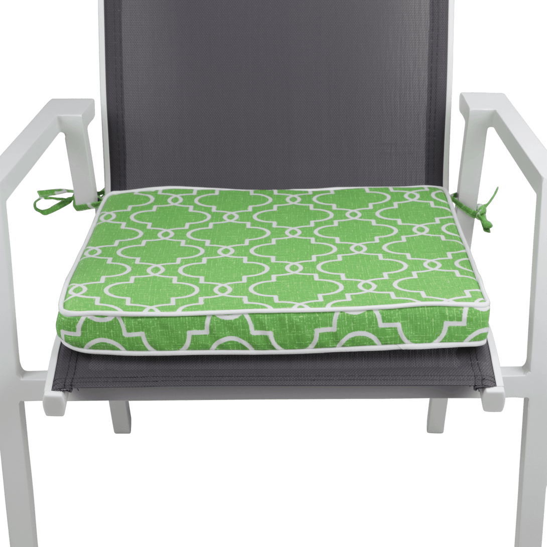 Tahiti Luscious Lime Square Chair Pad - 43x43x4cm - The Furniture Shack