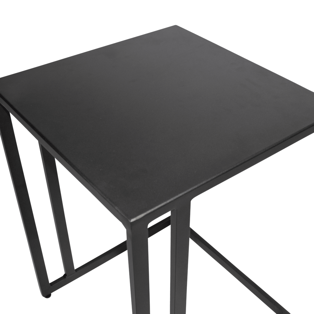 Mykonos Medium Side Table in Gunmetal - The Furniture Shack