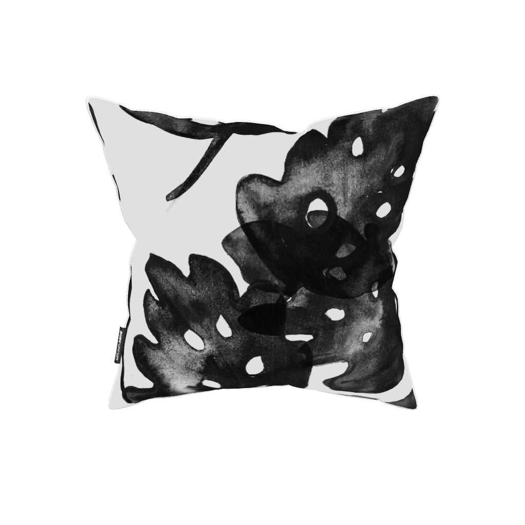 Bondi Black On White - 45 x 45 cm Piped Cushion
