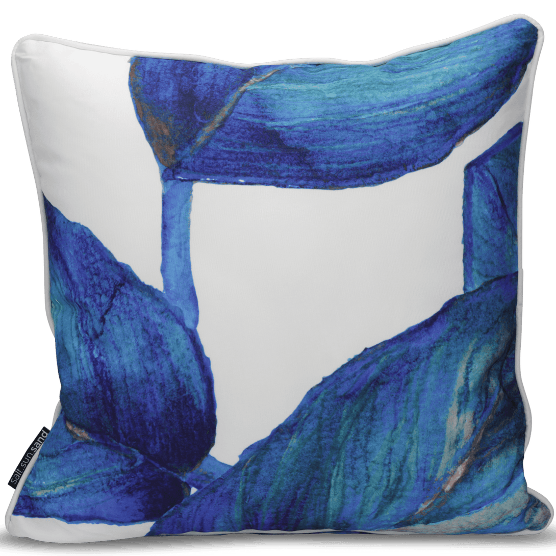 Bondi Spring Blue - 45 x 45 cm Piped Cushion - The Furniture Shack
