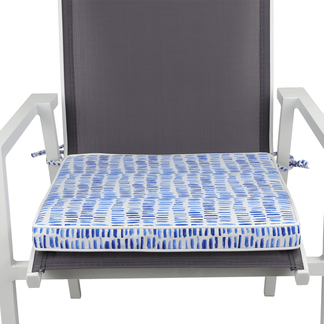 Tahiti Summer Rain Square Chair Pad - 43x43x4cm - The Furniture Shack