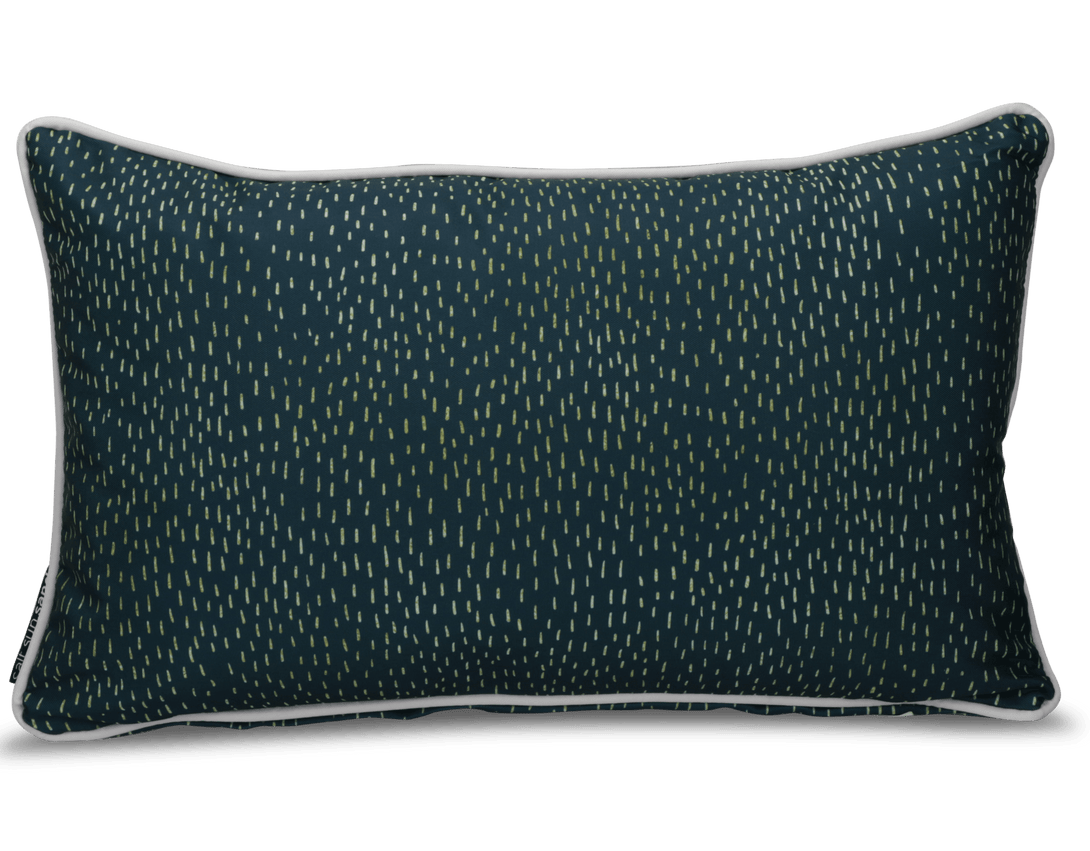 Bondi Tidewater Green - 30 x 48 cm Piped Outdoor Cushion - The Furniture Shack