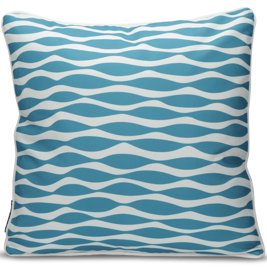 Bondi Waves - 45 x 45 cm Piped Cushion - The Furniture Shack